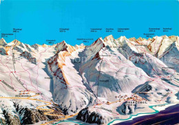 72849292 Obergurgl Soelden Tirol Skipisten Bergketten Panoramakarte Soelden Oetz - Other & Unclassified