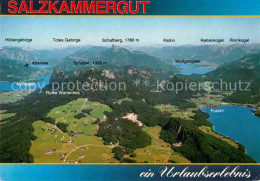 72849281 Salzburg Oesterreich Salzkammergut Panoramakarte Salzburg - Otros & Sin Clasificación