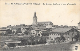 ST MARTIN En HAUT - Le Groupe Scolaire Et Vue D'ensemble - Autres & Non Classés