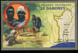 Le Dahomey Colonies Françaises Image Chromo Lion Noir Cirage - Other & Unclassified