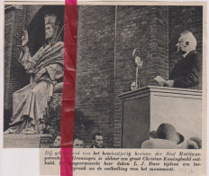 Groningen - 100 Jaar St Martinusparochie, Onthulling Beeld - Orig. Knipsel Coupure Tijdschrift Magazine - 1936 - Ohne Zuordnung