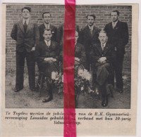 Tegelen - 10 Jaar Lid Leonidas Gymnastiek Vereniging - Orig. Knipsel Coupure Tijdschrift Magazine - 1936 - Ohne Zuordnung