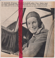 Record Pilote Jean Batten - Orig. Knipsel Coupure Tijdschrift Magazine - 1936 - Ohne Zuordnung