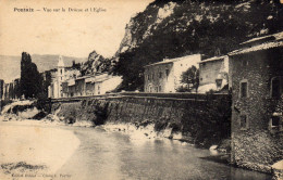 Pontaix Vue Sur La Drome Et L'eglise - Sonstige & Ohne Zuordnung