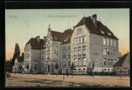 AK Erfurt, Königl. Baugewerkschule Mit Strasse  - Erfurt