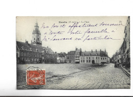 CPA DPT 62 HESDIN , LA PLACE En 1915! - Hesdin