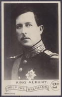 Carte Postale Anglaise "King Albert" Neuve Vendue 2d "Help The Belgians" - Weltkrieg 1914-18