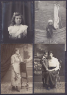 Lot De 8 Cartes Photo Datées Entre 1909 Et 1917 - Famille Gilson - Voir Scans - Geïdentificeerde Personen
