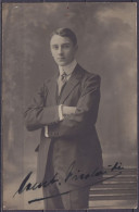 Carte-photo Jeune Homme à Identifier - Anvers Vers 1910 - Personnes Anonymes