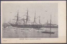 Anvers - Navire De Guerre Américain - CPA Neuve - Oorlog