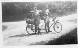 Photo Vintage Paris Snap Shop -homme Men Bicyclette Manche Tandem - Plaatsen