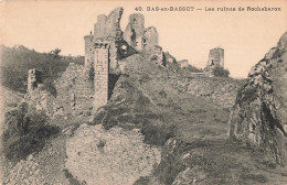 43 Bas En Basset Les Ruines De Rochebaron CPA Chateau - Autres & Non Classés