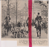 Den Haag - Slipjacht, Jacht Met Meute Honden - Orig. Knipsel Coupure Tijdschrift Magazine - 1936 - Unclassified