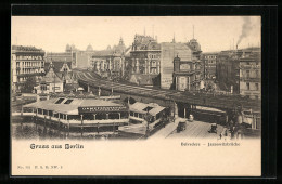 AK Berlin, Dampferstation Und Restaurant Belvedere An Der Jannowitzbrücke  - Mitte