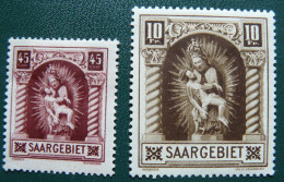 Allemagne - Saargebiet Mi. 102/103 - Sarre Yv. 101/102 Neufs * - Used Stamps