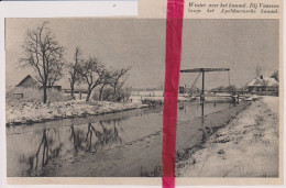 Vaassen - Winter Aan Apeldoornse Kanaal - Orig. Knipsel Coupure Tijdschrift Magazine - 1936 - Ohne Zuordnung