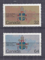 Canada 1984. Juan Pablo II . Sc=1030-31 (**) - Ungebraucht