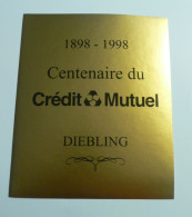 DIEBLING CENTENAIRE DU CREDIT MUTUEL 1898-1998 - DIEBLING - ETIQUETTE NEUVE - Other & Unclassified