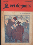 Revue   LE CRI DE PARIS  N° 1420 Juin 1924   (couv REB)(pub GALERIES LAFAYETTE Au Plat Inf)   (CAT4090 / 1424) - Humor