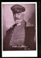 AK Reichskanzler Theobald Von Bethmann Hollweg, Portrait In Uniform Mit Eisernem Kreuz, Karte M. Signatur Von 1916  - Hombres Políticos Y Militares