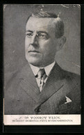 AK Dr. Woodrow Wilson, Präsident Der USA  - Politieke En Militaire Mannen