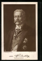 AK Paul Von Hindenburg, Reichspräsident Mit Orden, Portrait  - Historische Figuren