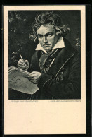 AK Portrait Des Komponisten Ludwig Van Beethoven  - Artistas