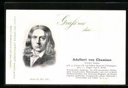 AK Adalbert Von Chamisso, Portrait Und Kurzvita  - Scrittori