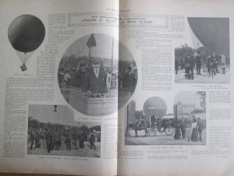 1907 Fete De L Aeronautique Cinquentenaire Ballon MAURICE MALLET Montgolfiere PARIS à FRANCASTELLE Jardin Des Tuileries - Ohne Zuordnung