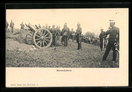 AK Soldaten Der Schweizer Armee Mit Mörserbatterie  - Sonstige & Ohne Zuordnung