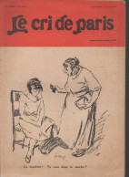 Revue   LE CRI DE PARIS  N° 1543 Octobre 1926    (CAT4090 / 1543) - Humor