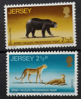 Jersey 1972 Wildtiere Mi 65/68** Nur Die 2v Säuger Im Angebot - Jersey