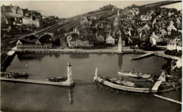 Lindau, Hafen Und Bahnhof Mit Restaurant - Lindau A. Bodensee