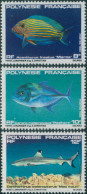 French Polynesia 1983 Sc#373-375,SG386-388 Fish Set MNH - Andere & Zonder Classificatie