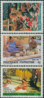 French Polynesia 1986 Sc#444-446,SG485-487 Traditional Crafts Set MNH - Andere & Zonder Classificatie