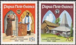 Papua New Guinea 1986 SG529-530 Lutheran Church In Papua New Guinea Set MNH - Papua-Neuguinea