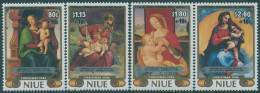 Niue 1986 SG642-645 Christmas Visit Of Pope Set MNH - Niue