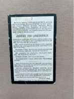 VAN LANGENDONCK Judocus °LINDEN 1859 +PELLENBERG 1920 - FANNES - Todesanzeige