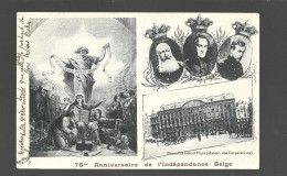 Bruxelles 75me Anniversaire De L' Independance Belge Cachet 1905 Anvers Htje - Fêtes, événements