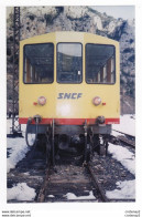 PHOTO Originale TRAINS Wagon SNCF Du TRAIN JAUNE De CERDAGNE De Face Non Datée - Eisenbahnen