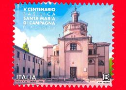 ITALIA - Usato - 2022 - 500 Anni Della Basilica Di Santa Maria Di Campagna (PC) - B - 2021-...: Used