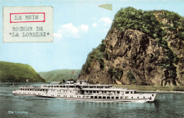 ALLEMAGNE - Le Rhin - Rocher De "La Lorelei" - Die Loreley - Bateau - Montagne - Carte Postale - Loreley