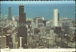 72415904 Chicago_Illinois Fliegeraufnahme Downtown Lake Michigan - Autres & Non Classés