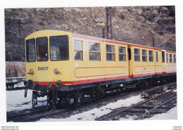 PHOTO Originale TRAINS Wagon SNCF Du TRAIN JAUNE De CERDAGNE Non Datée - Eisenbahnen