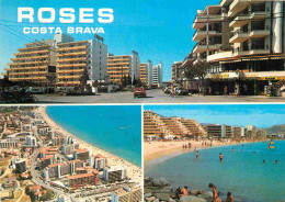 Espagne - Espana - Cataluna - Costa Brava - Roses - Multivues - Immeubles - Architecture - CPM - Voir Scans Recto-Verso - Gerona