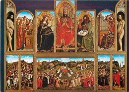 Art - Peinture Religieuse - Gent - St Baafs - Van Eyck - L'Agneau Mystique - CPM - Voir Scans Recto-Verso - Paintings, Stained Glasses & Statues