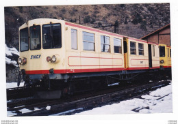 PHOTO Originale TRAIN Wagon SNCF Du TRAIN JAUNE De CERDAGNE Non Datée - Treinen