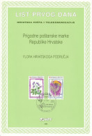 CROATIA First Day Panes 383-384 - Autres & Non Classés