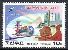 Corée Nord DPR Korea 3176 Telecom, électricité, Informatique, Train, Espace - Other & Unclassified