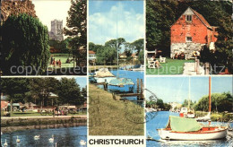 72409043 Christchurch Dorset Hafen Schwaene Kirche  - Andere & Zonder Classificatie